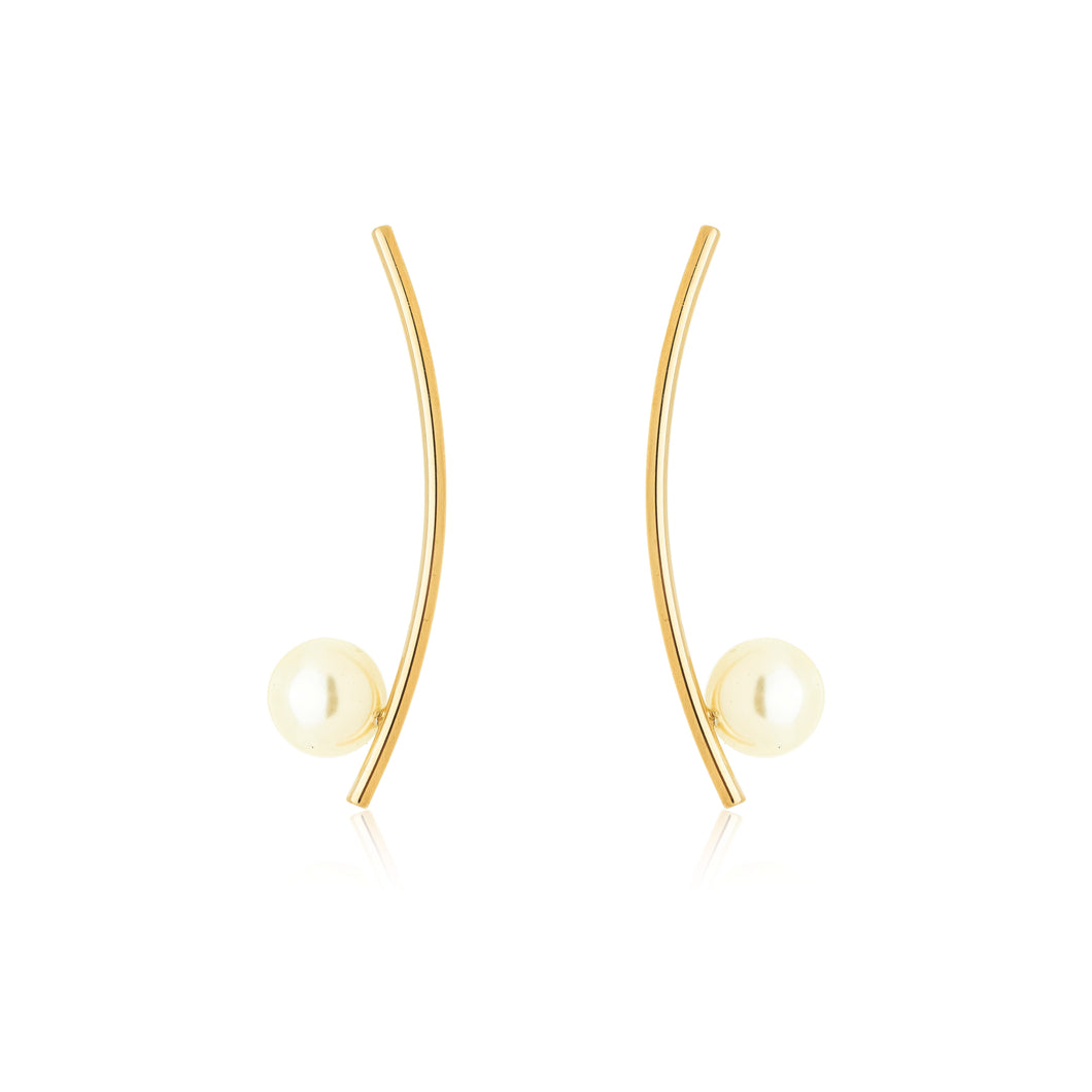 Linéa Pearl Arc Earrings