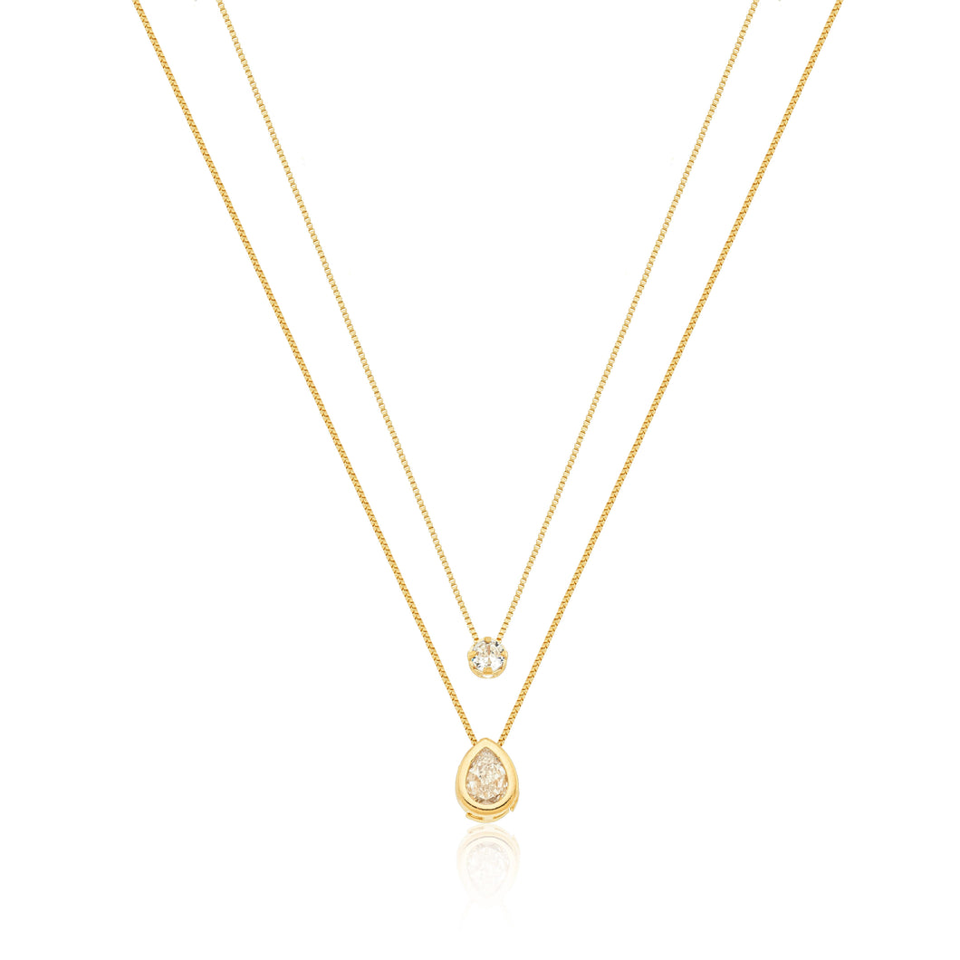 BK Gold Plated Necklace 23