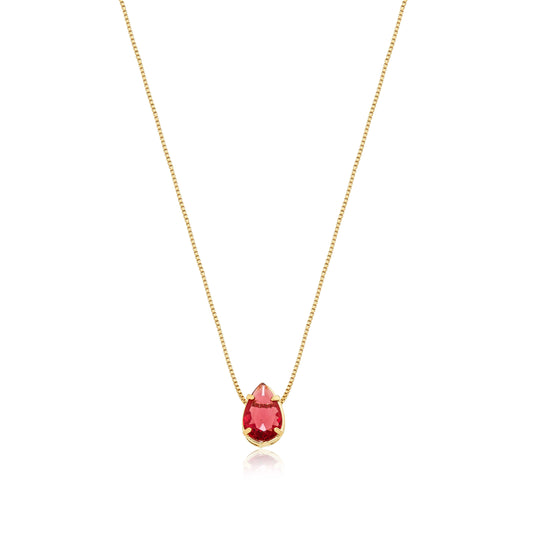 Bloom Teardrop Zirconia Necklace