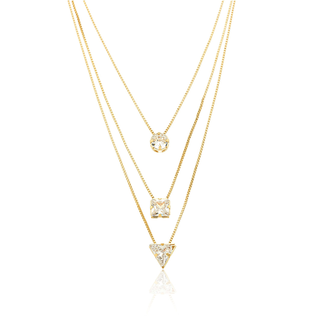 BK Gold Plated Necklace 36