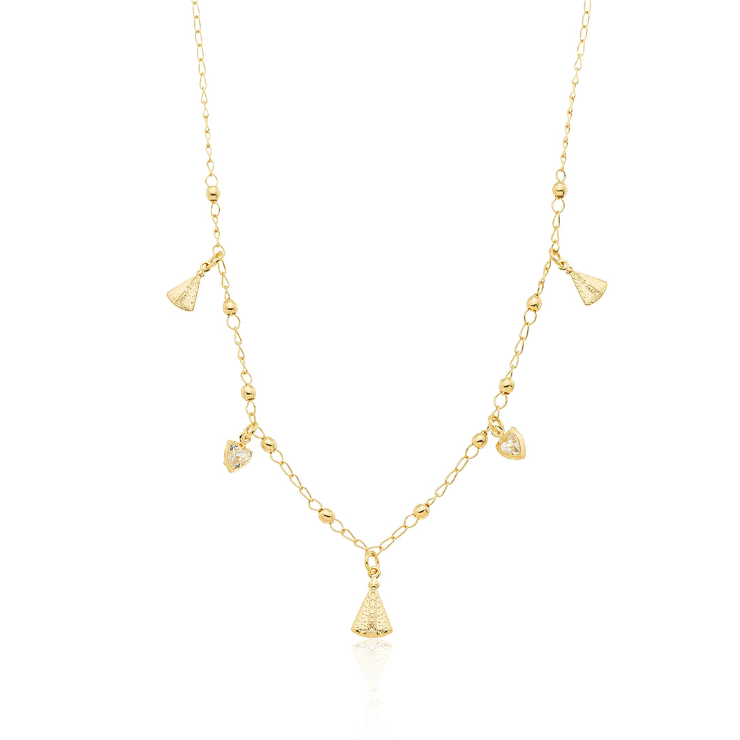 BK Gold Plated Necklace 22