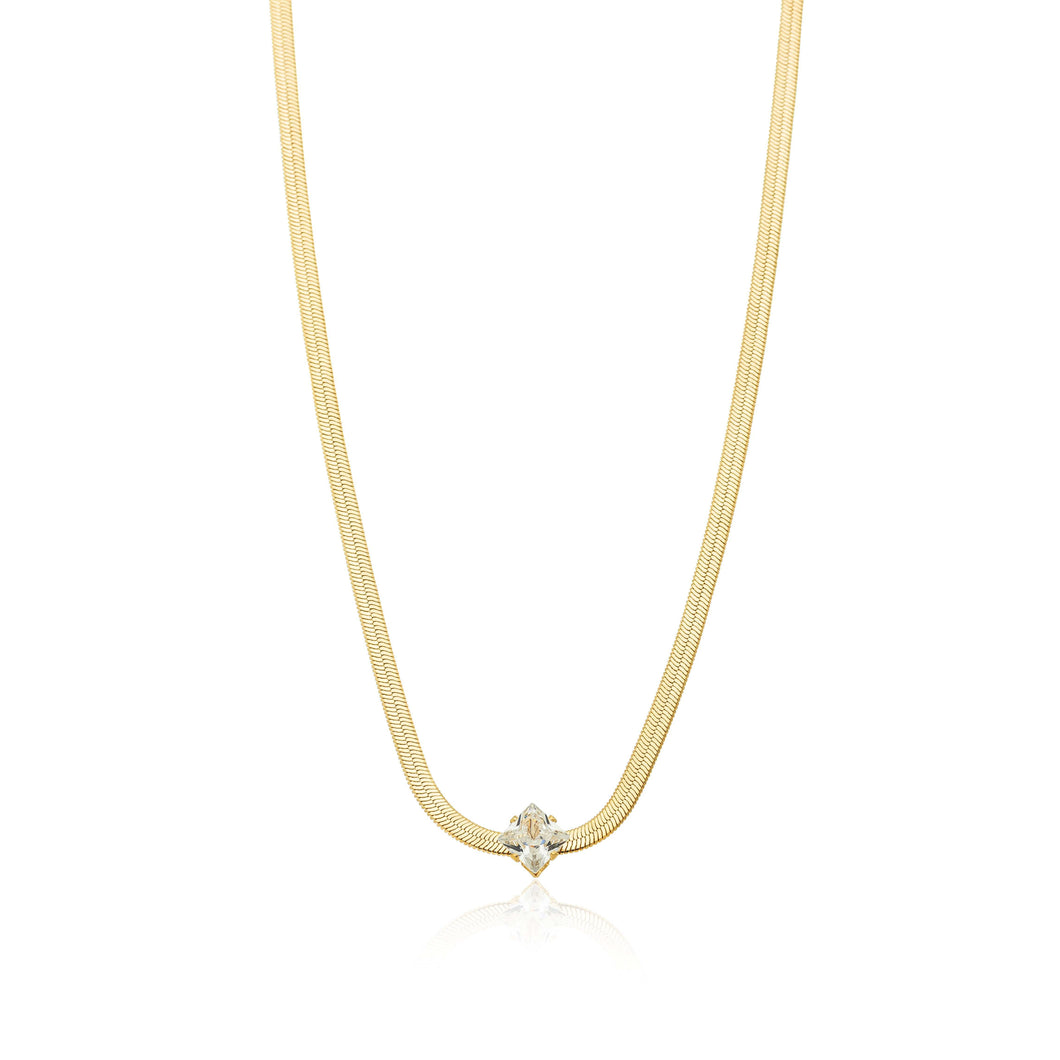BK Gold Plated Necklace 16
