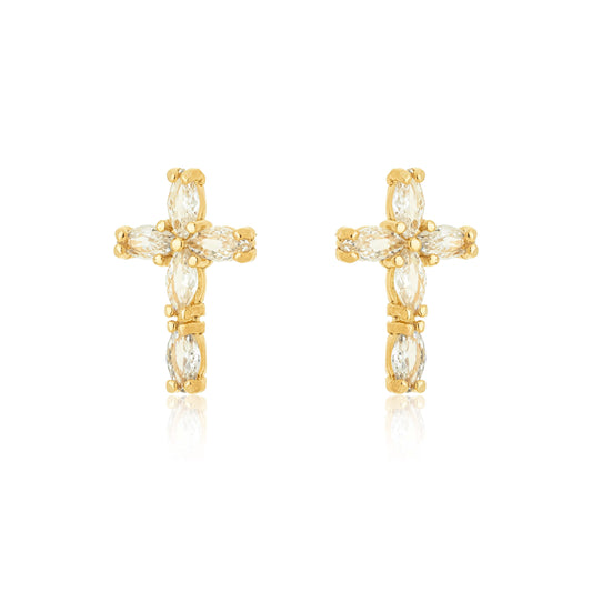 Serenite Cross Studs